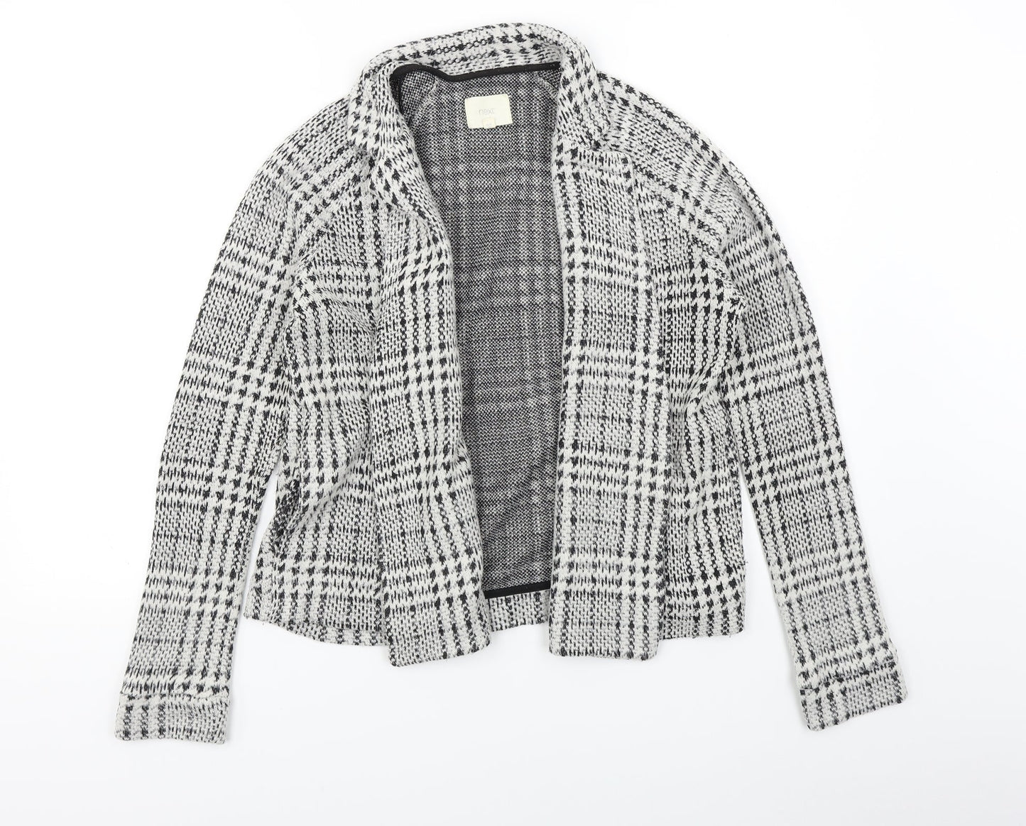 NEXT Womens Black Check  Jacket  Size 10