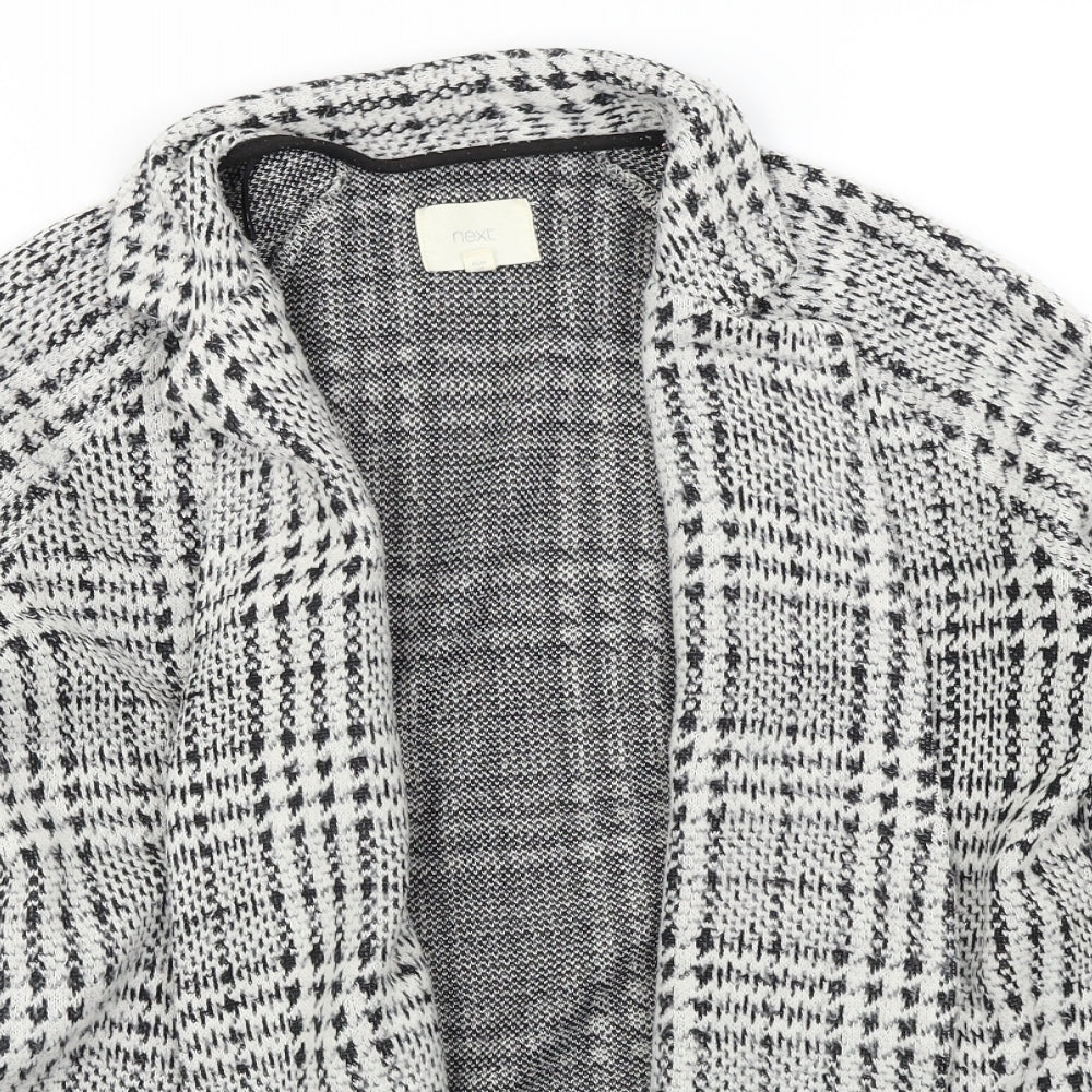 NEXT Womens Black Check  Jacket  Size 10
