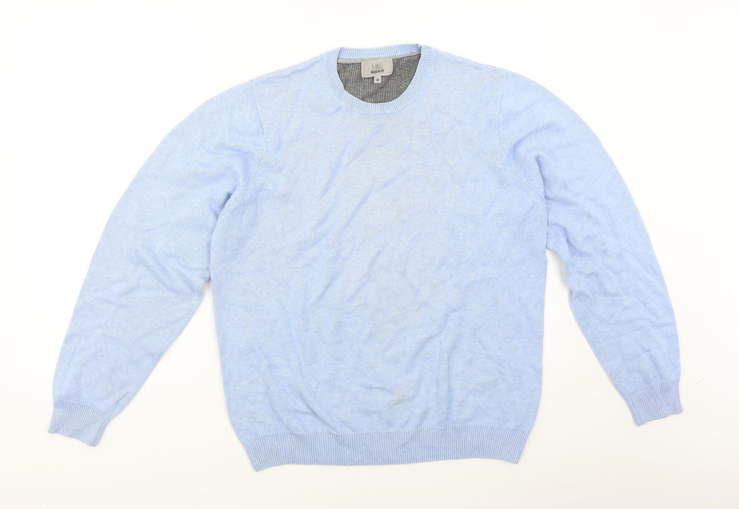 M&S Womens Blue   Pullover Jumper Size M