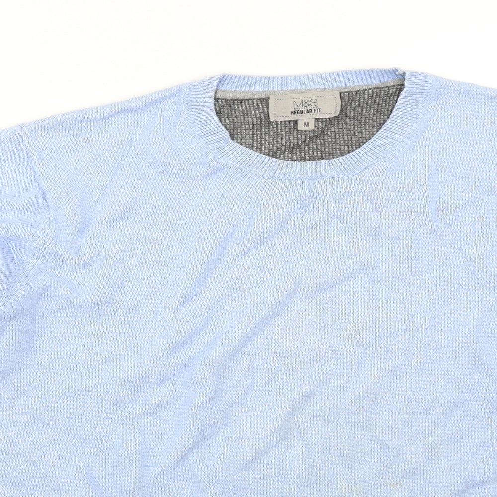 M&S Womens Blue   Pullover Jumper Size M