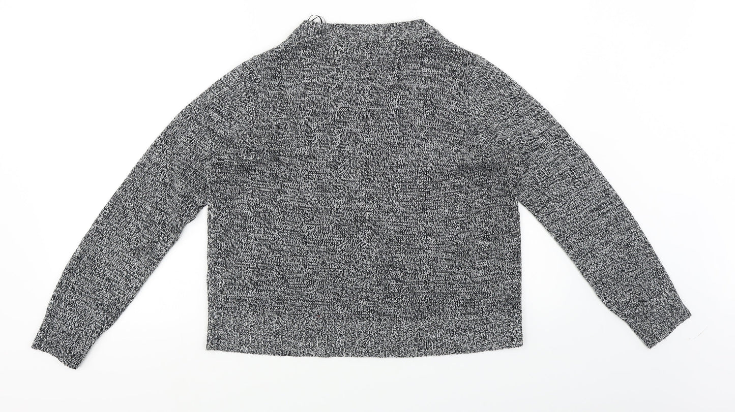 Divided Womens Black   Pullover Jumper Size M