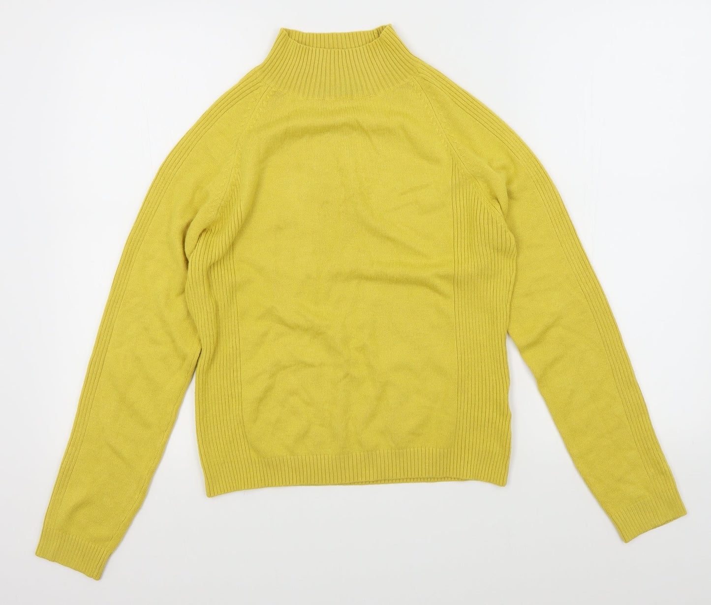 Alexara Womens Yellow  Knit Pullover Jumper Size L