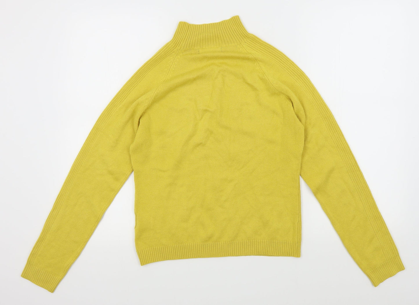 Alexara Womens Yellow  Knit Pullover Jumper Size L