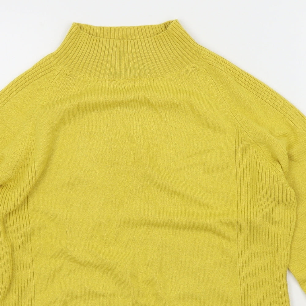 Alexara Womens Yellow  Knit Pullover Jumper Size L