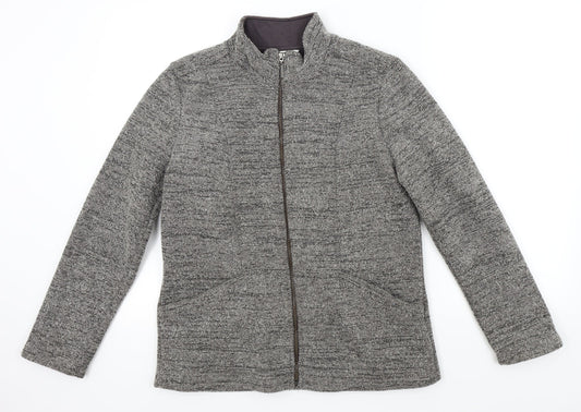Marks & Spencer Womens Grey   Full Zip Jumper Size 8