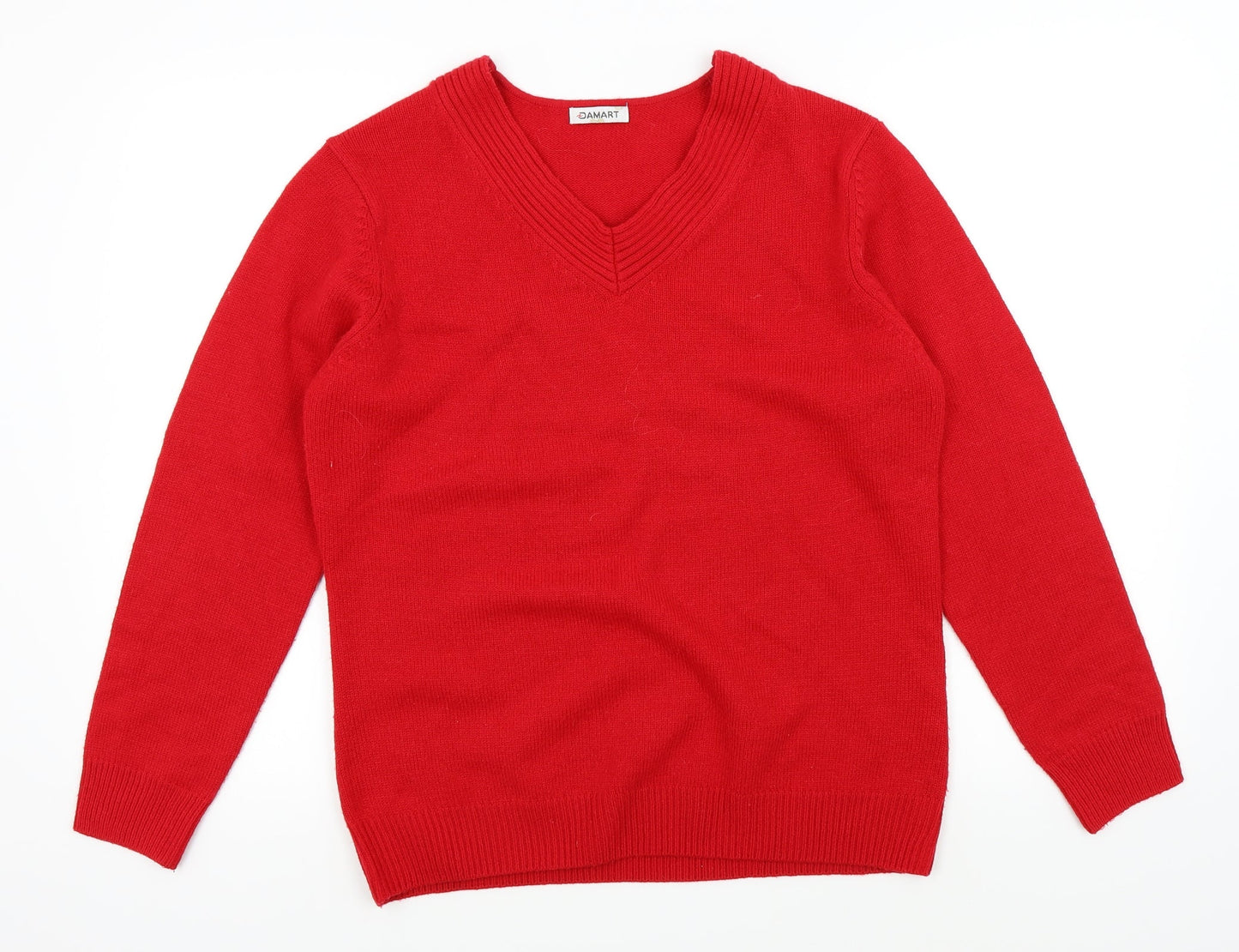 Damart Womens Red   Pullover Jumper Size 12