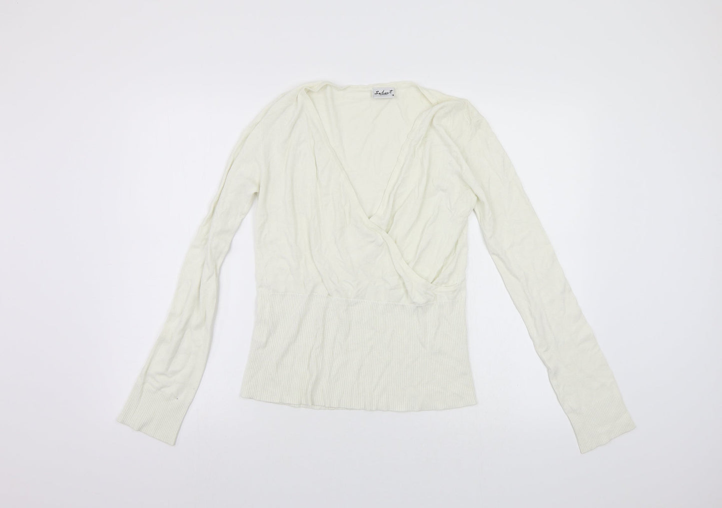 Select Womens White   Pullover Jumper Size 16