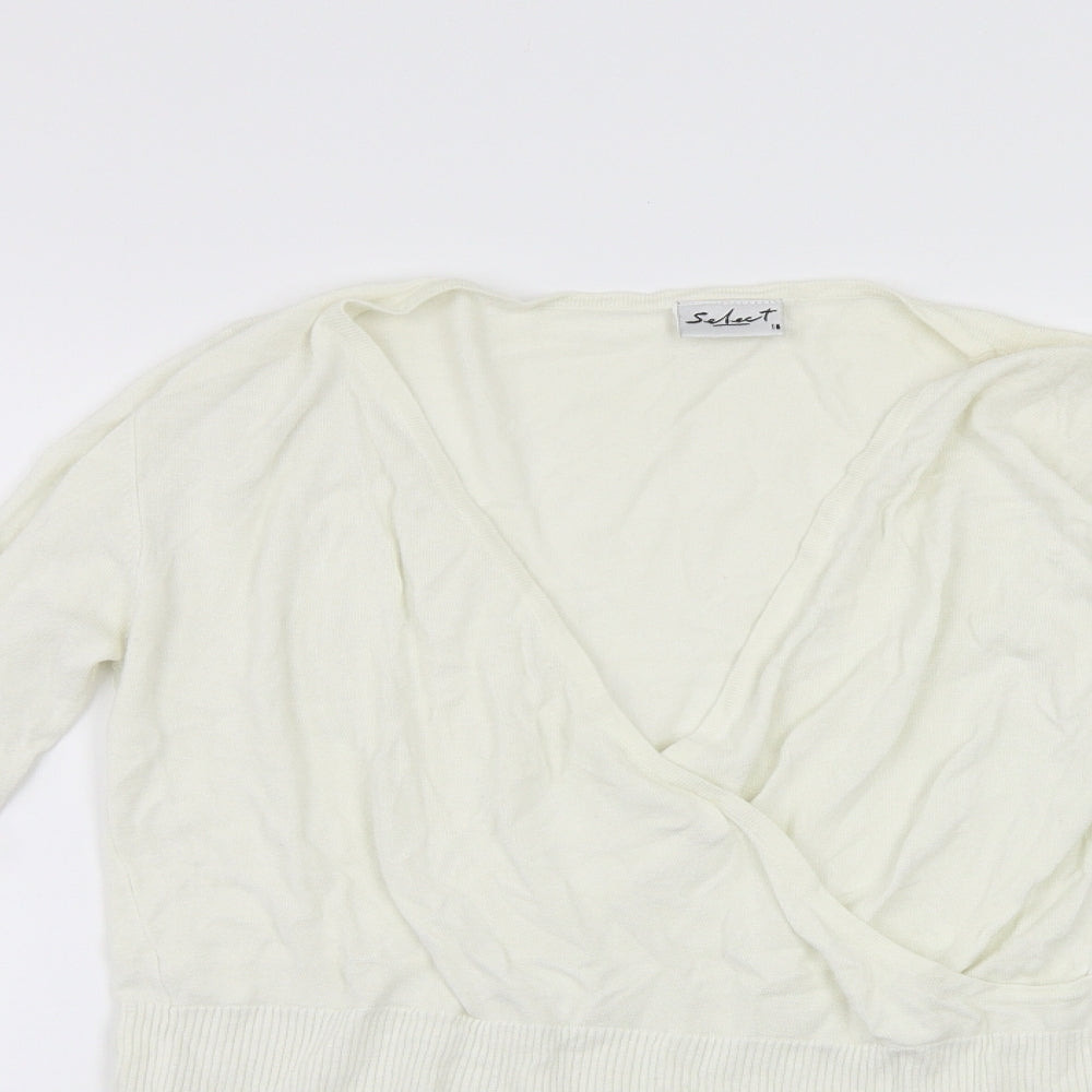 Select Womens White   Pullover Jumper Size 16