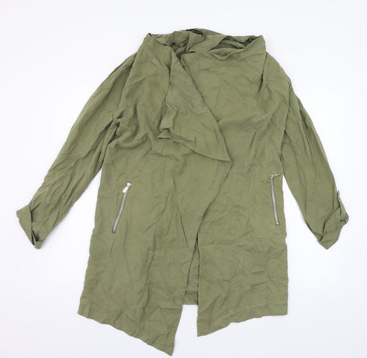 New Look Womens Green   Overcoat Jacket Size 12