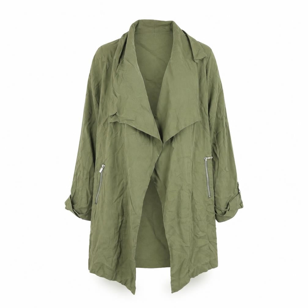 New Look Womens Green   Overcoat Jacket Size 12