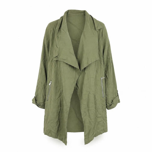 New Look Womens Green   Overcoat Jacket Size 12