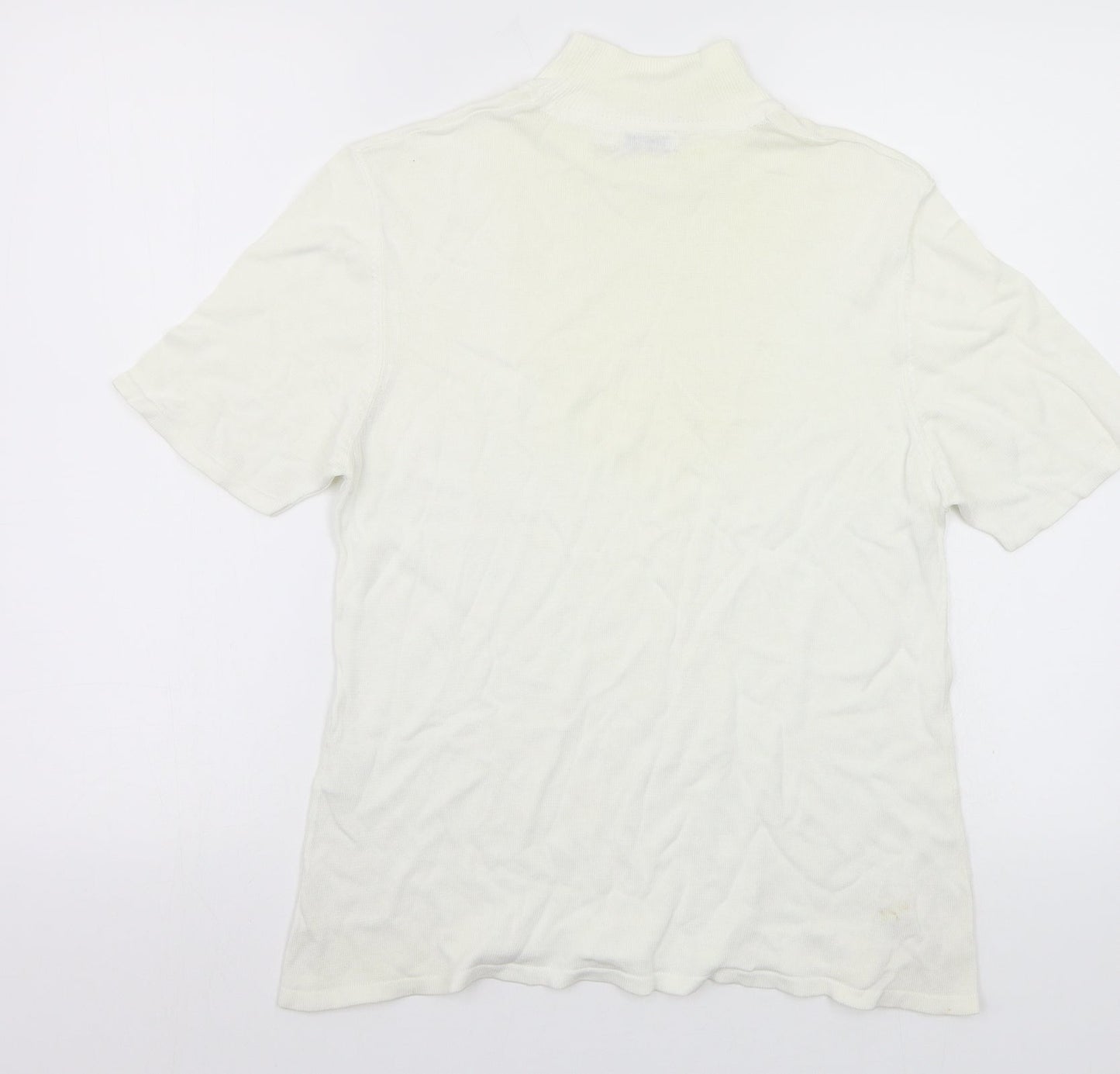 Micha Womens White   Pullover Jumper Size L