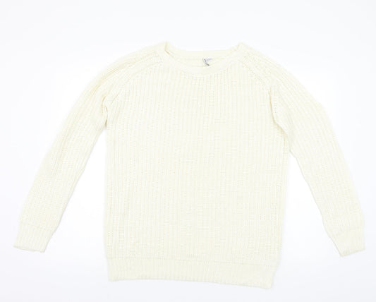 Capsule Womens White   Pullover Jumper Size 14