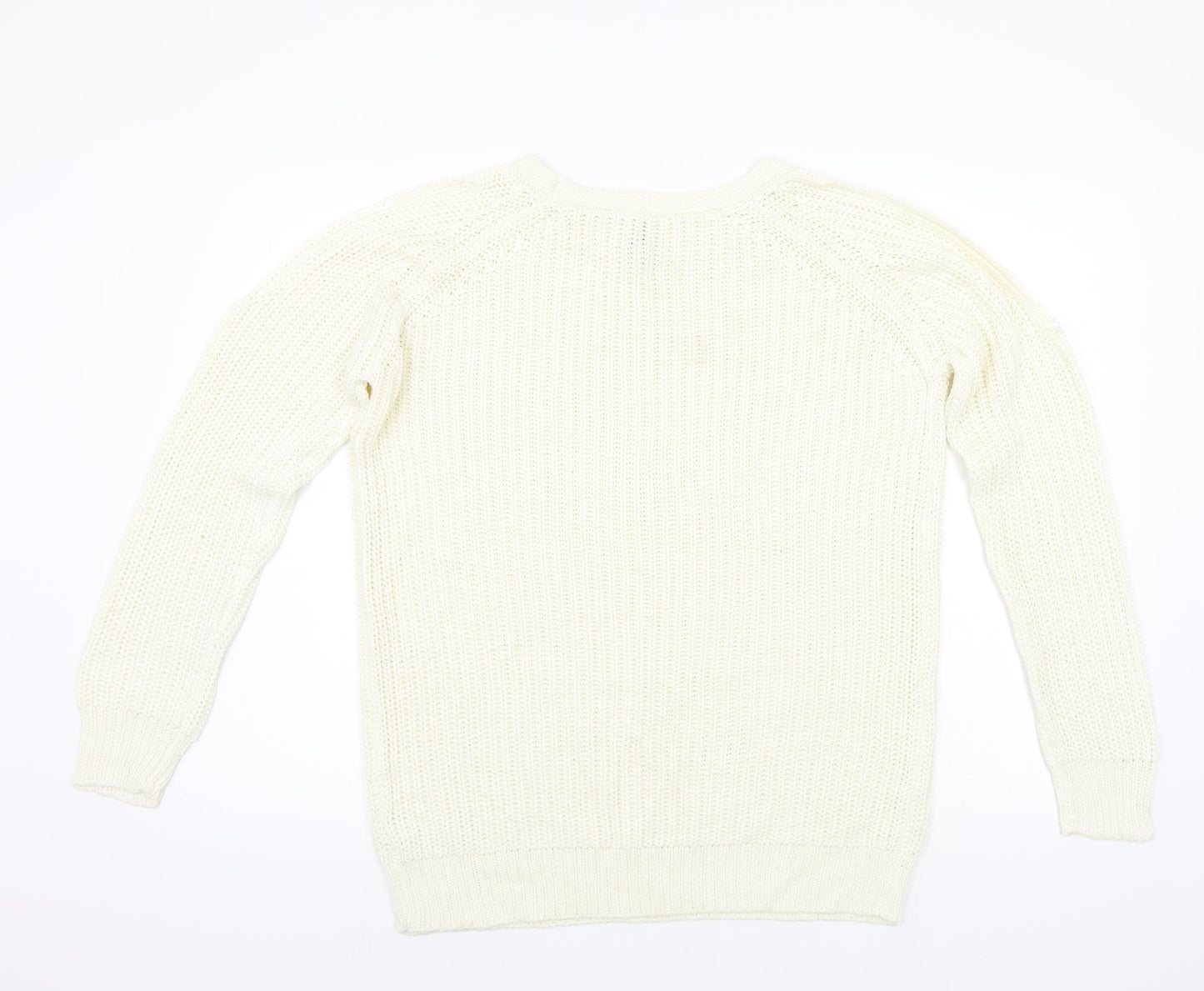 Capsule Womens White   Pullover Jumper Size 14
