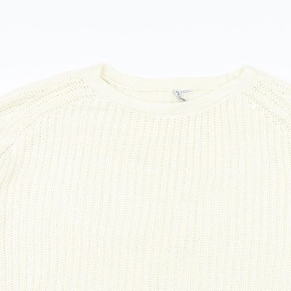 Capsule Womens White Pullover Jumper Size 14
