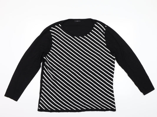 M&Co Womens Black   Pullover Jumper Size 20