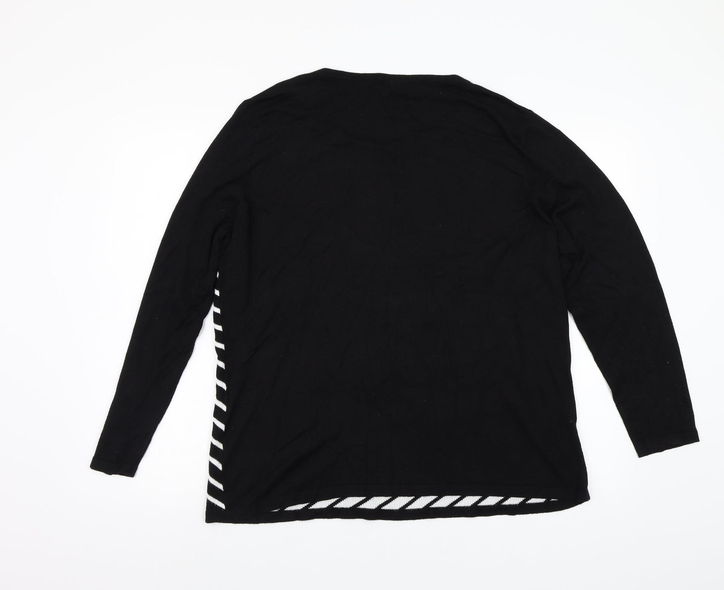 M&Co Womens Black   Pullover Jumper Size 20