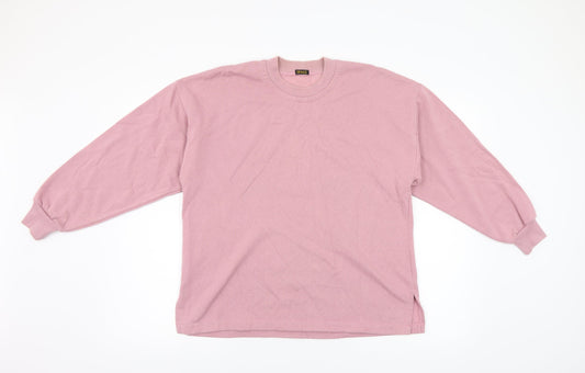 Oh Nice Womens Pink   Pullover Sweatshirt Size M
