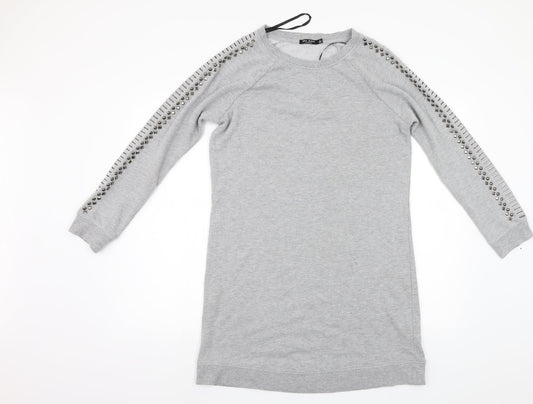 Max Jeans Womens Grey   Jumper Dress  Size S  - Studded