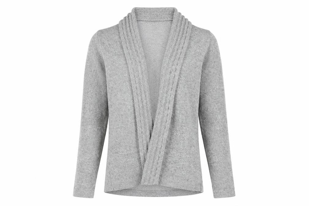 Monique Womens Grey   Cardigan Jumper Size M