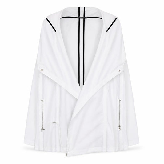 Lounge The Label Womens White   Overcoat Poncho Size L
