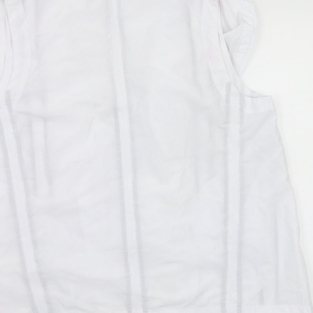 Lounge The Label Womens White   Overcoat Poncho Size L