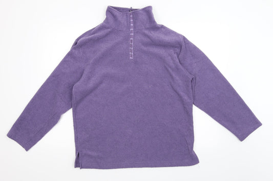 Bonmarché Womens Purple   Henley Jumper Size M
