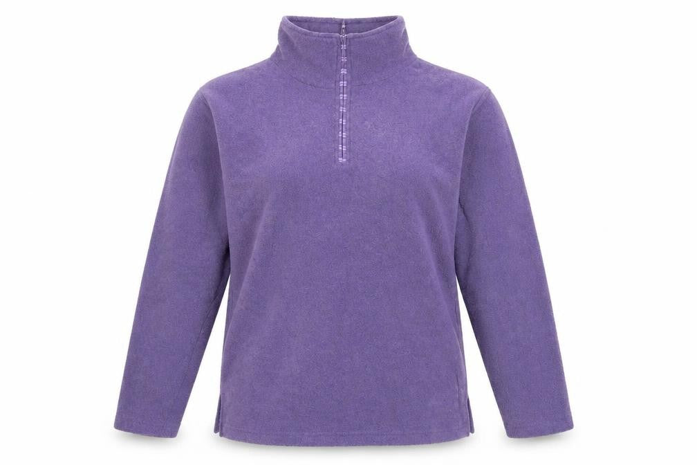 Bonmarché Womens Purple Henley Jumper Size M