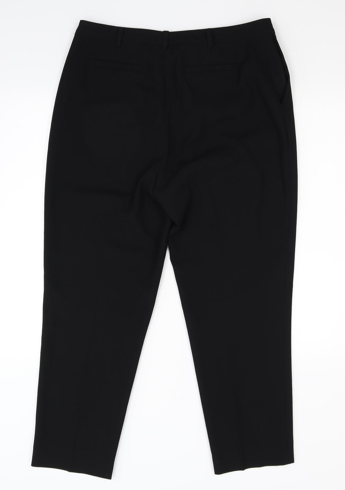 John Lewis Womens Black   Trousers  Size 10