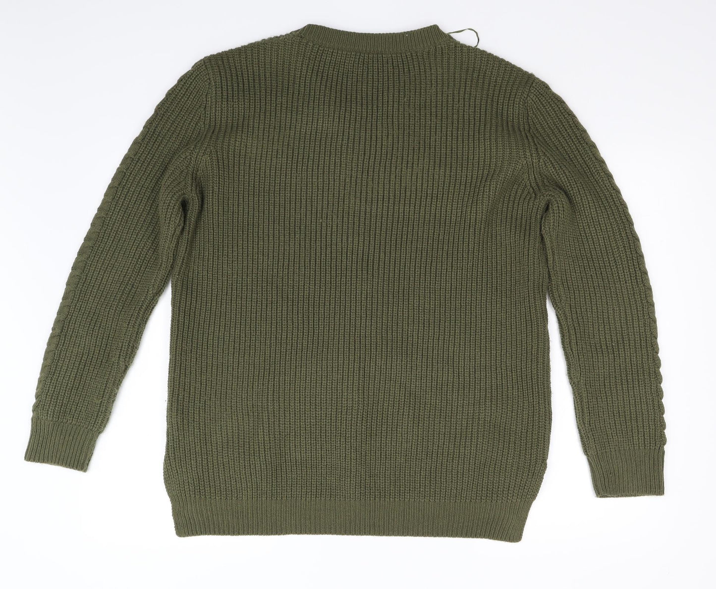 peacock Womens Green   Pullover Jumper Size L