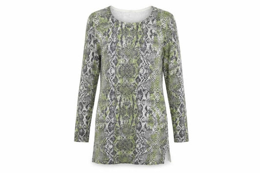 Gharani Strok Womens Green Animal Print  Jumper Dress  Size S
