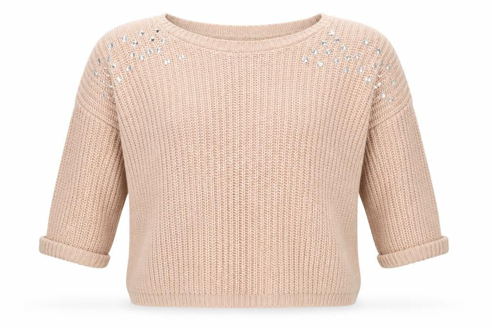 Lou-Lou Womens Pink  Knit Pullover Jumper Size S