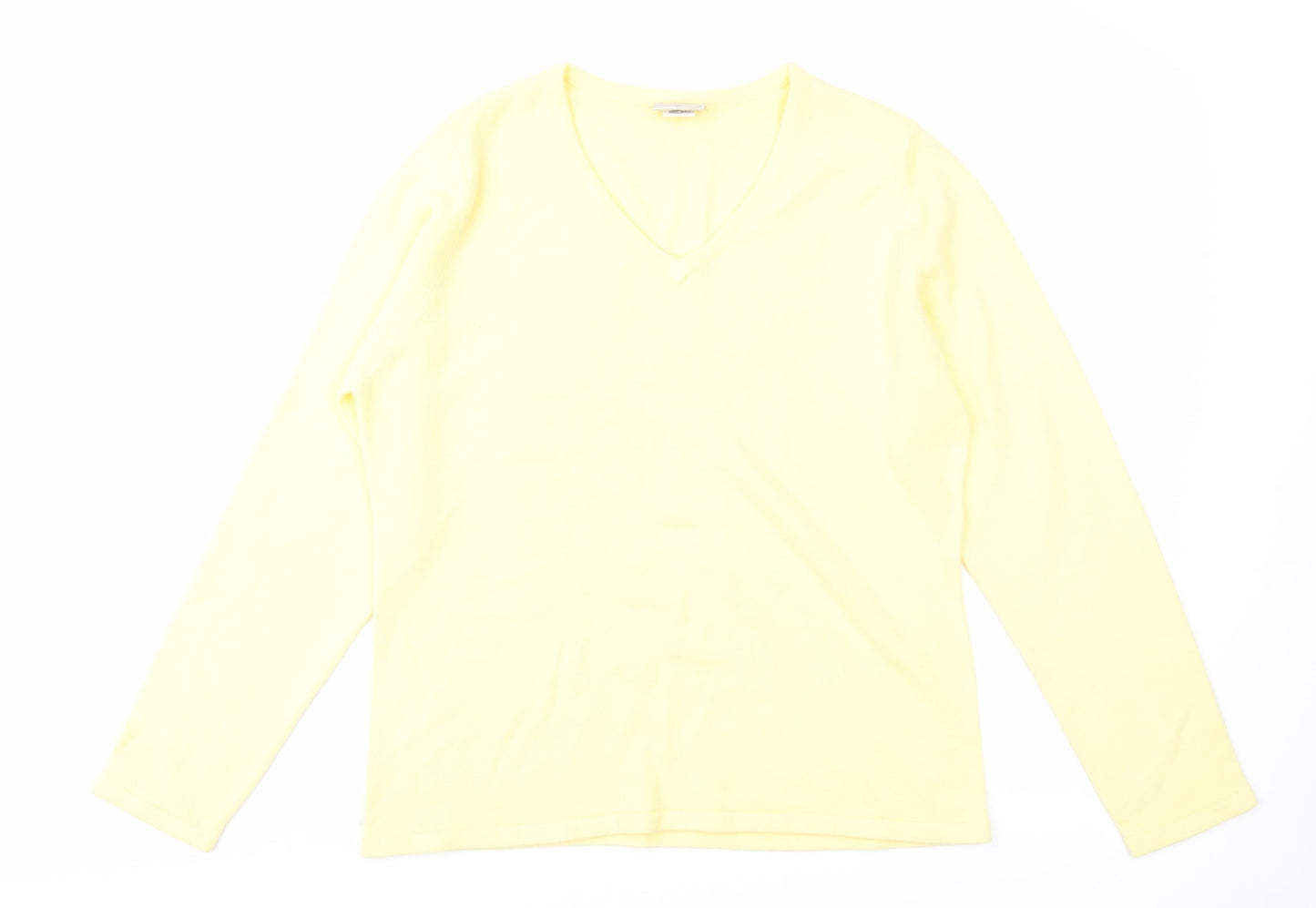 Mackays Womens Yellow  Knit Pullover Jumper Size L