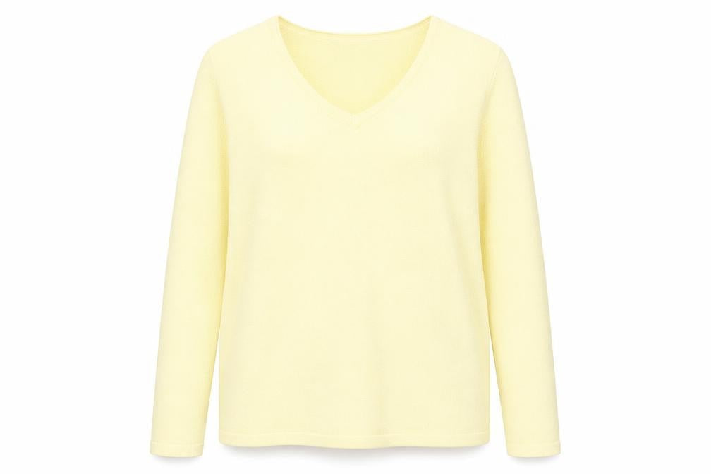Mackays Womens Yellow  Knit Pullover Jumper Size L