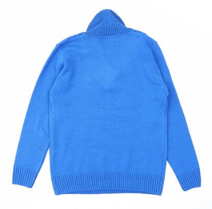 Back view of CHIC women’s blue jumper, size S
