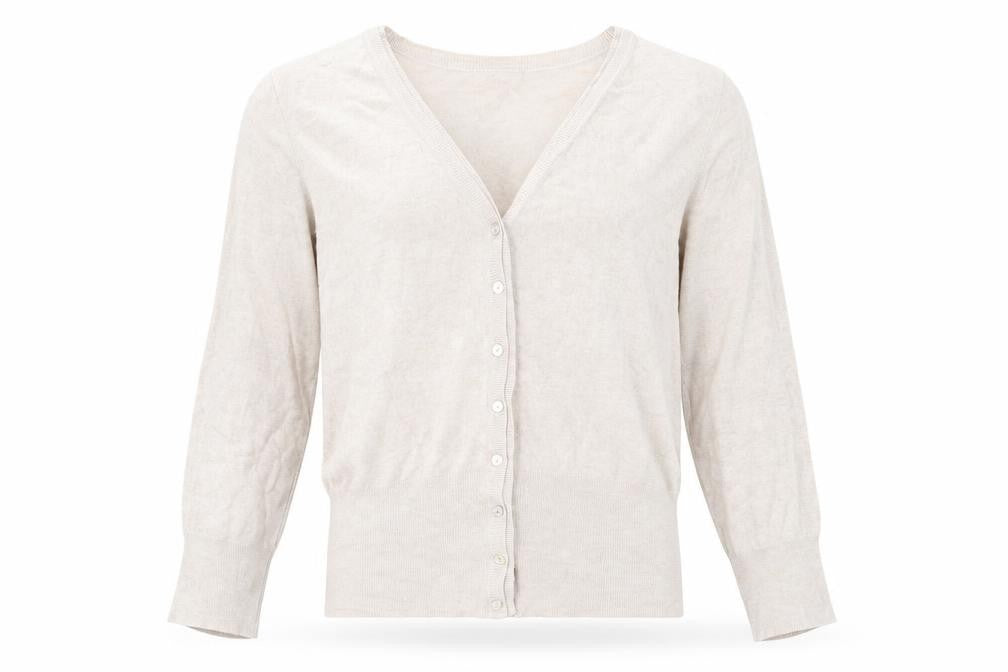 Linea Girls Beige  Knit Cardigan Jumper Size XL