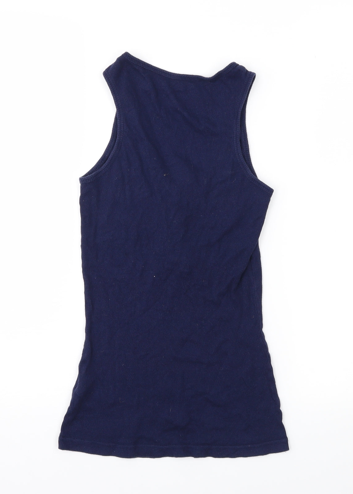 Love to Lounge  Womens Blue Solid Jersey Top Pyjama Top Size 6