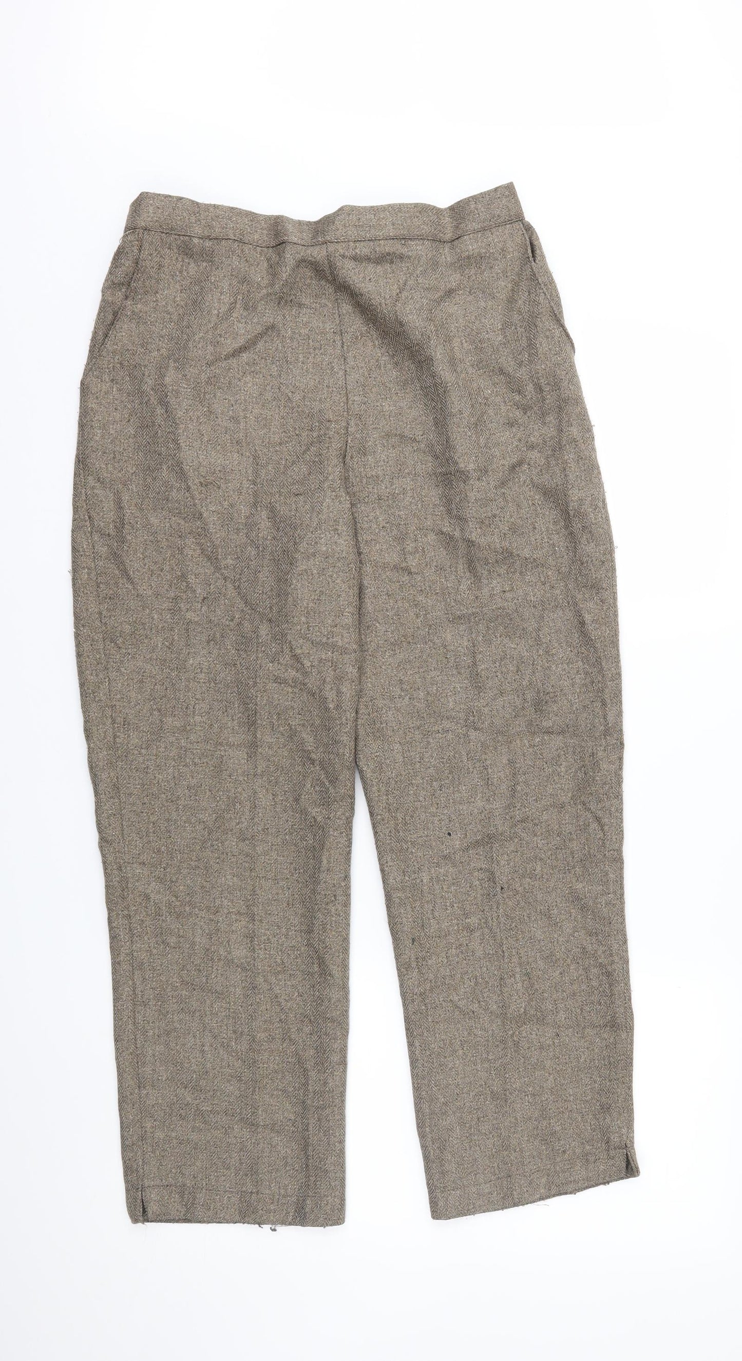 Preworn Womens Brown   Trousers  Size 16 L25 in
