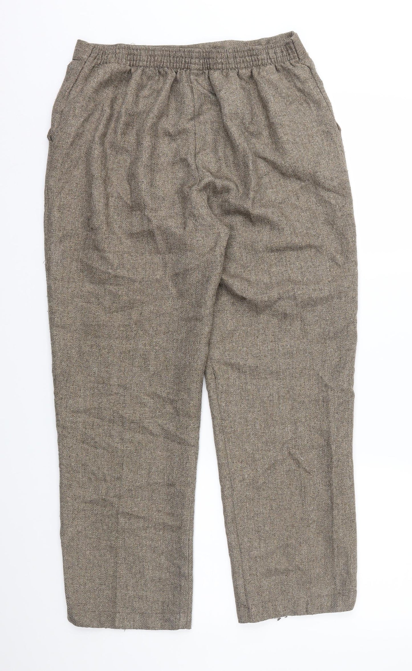 Preworn Womens Brown   Trousers  Size 16 L25 in