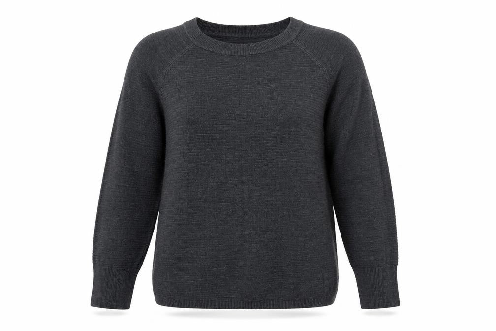 Jaqueline deYong Womens Grey  Knit Pullover Jumper Size S