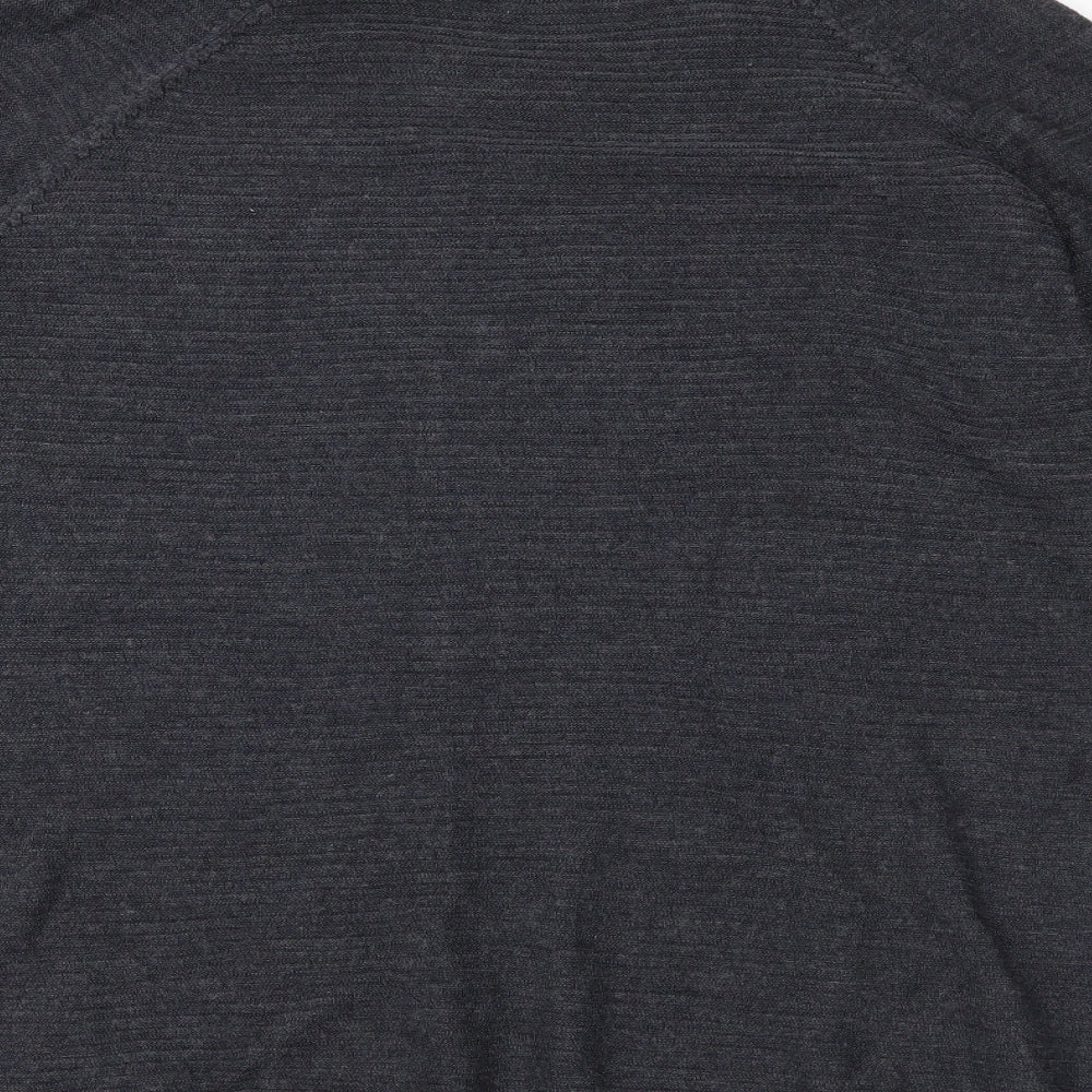 Jaqueline deYong Womens Grey  Knit Pullover Jumper Size S