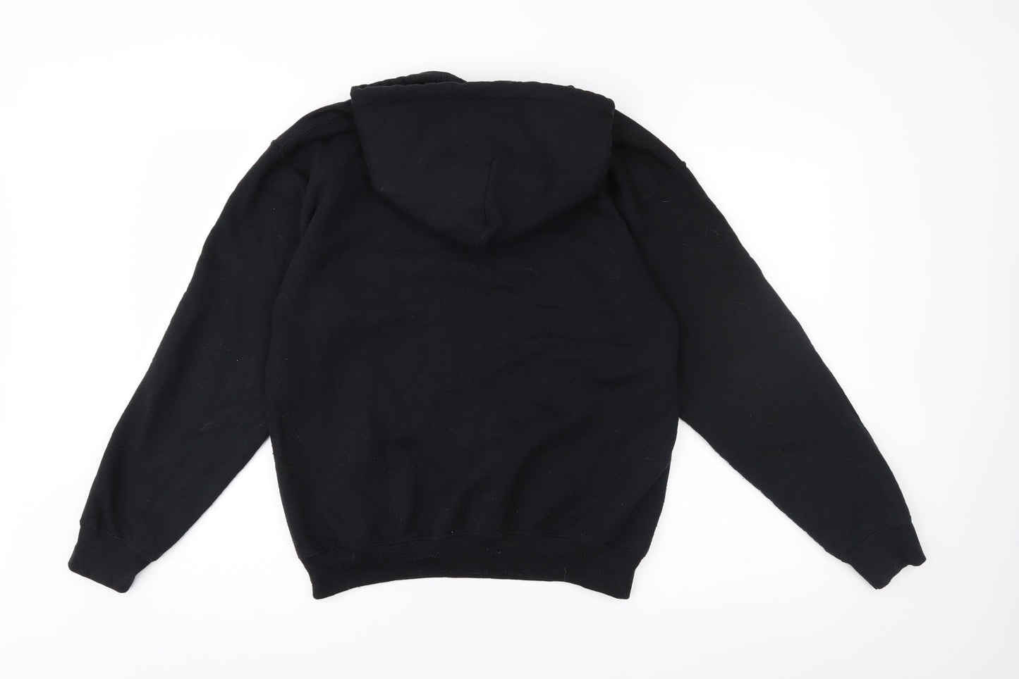 PRETTYLITTLETHING Womens Black  Jersey Pullover Hoodie Size S