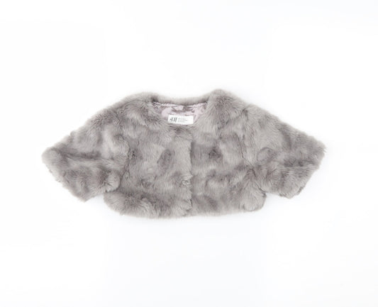 H&M Girls Grey   Jacket  Size 5 Years