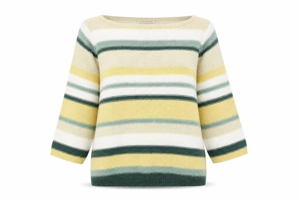 Emreco Womens Multicoloured Striped Knit Pullover Jumper Size 10