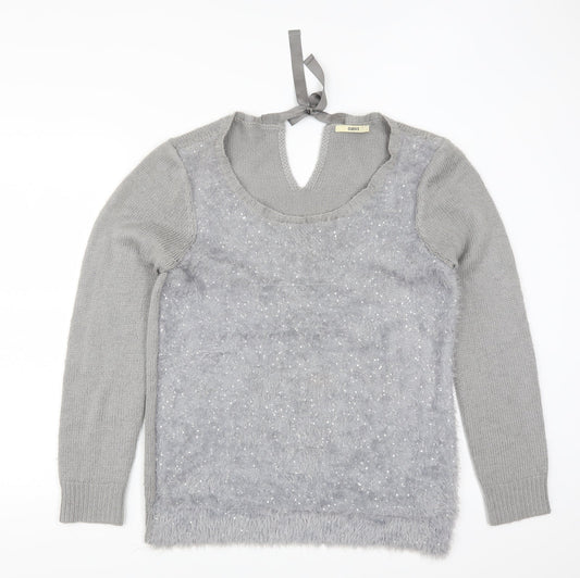 Oasis Womens Grey   Pullover Jumper Size L