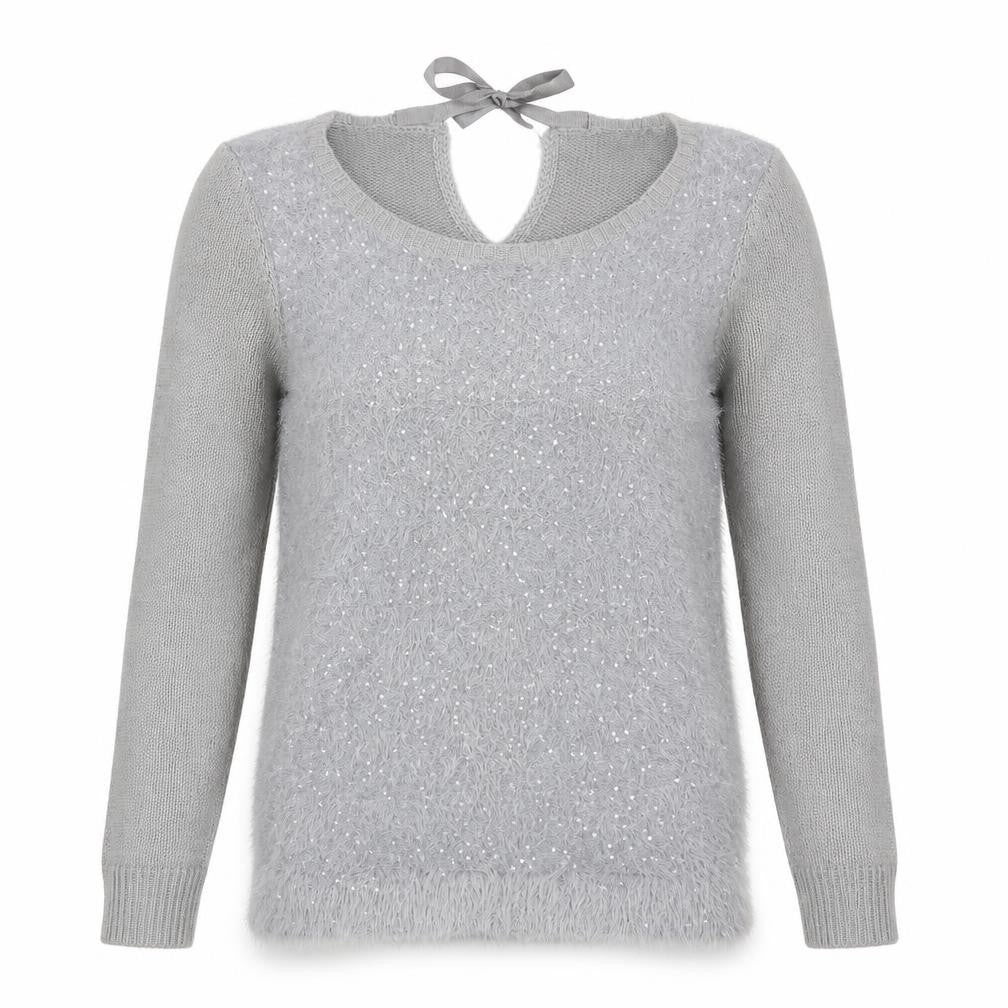 Oasis Womens Grey   Pullover Jumper Size L