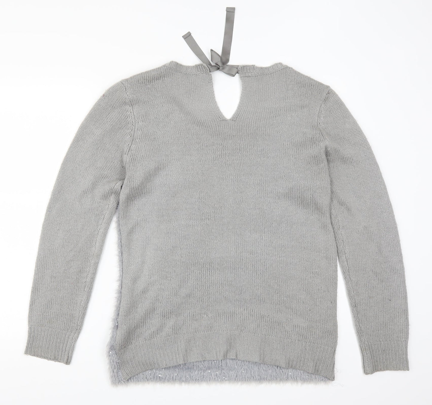 Oasis Womens Grey   Pullover Jumper Size L