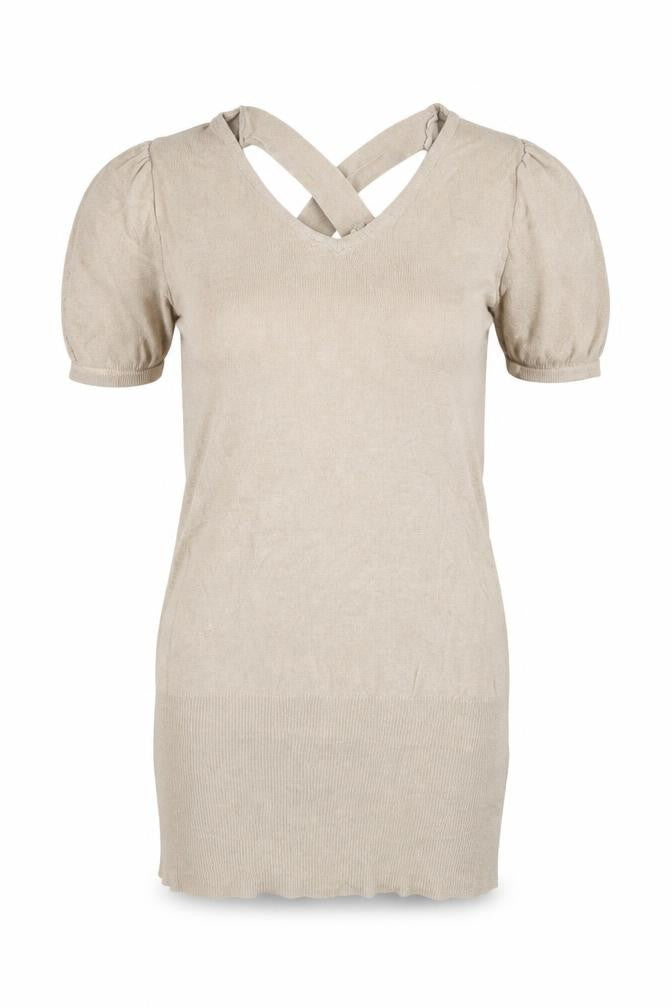 Vanilla Womens Beige   Pullover Jumper One Size