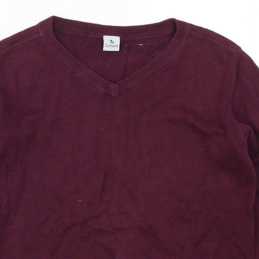 TU Boys Purple   Pullover Jumper Size 9 Years
