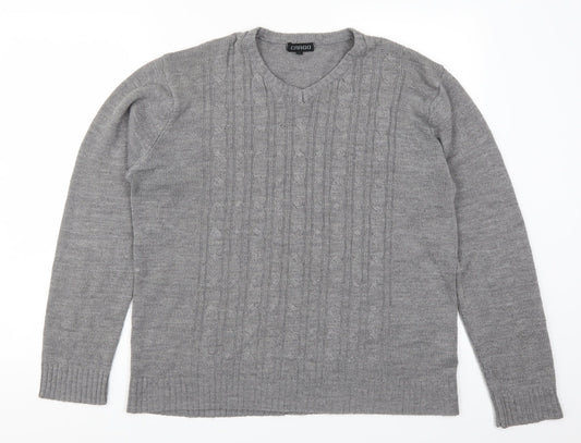 Cargo Mens Gold  Knit Pullover Jumper Size XL